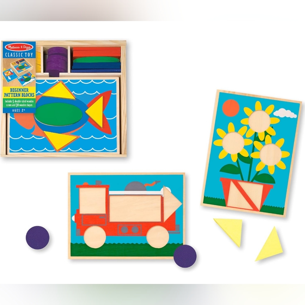 Melissa & Doug Begginer Pattern Blocks Set